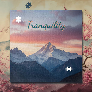 Tranquillity   Mountains and Clouds Jigsaw Puzzle