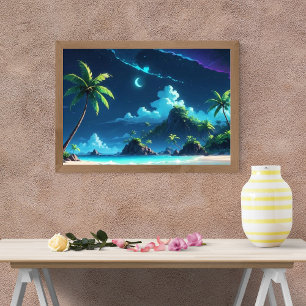 Tranquillity Under the Moonlit Sky Photo Print