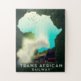 Trans African Railway Travel poster Jigsaw Puzzle