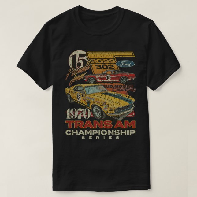 Trans Am Championship Mustang 15 1970 T-Shirt (Design Front)