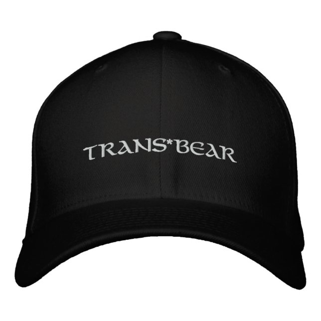 Trans*BEAR Embroidered Hat (Front)