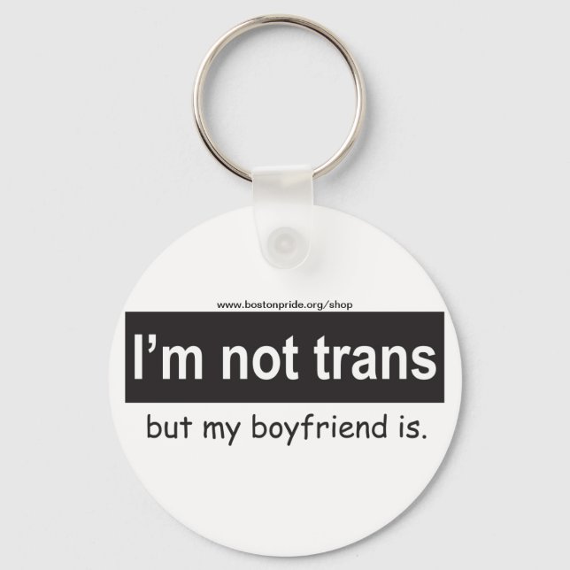 Trans Boyfriend Square Keychain (Front)