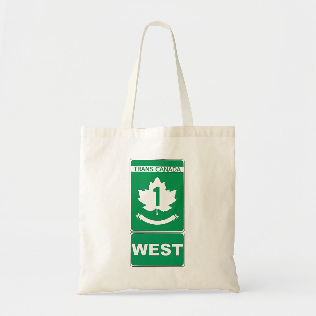 Trans Canada Highway West Shopping Tote Bag