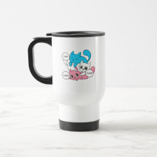Trans Cats They Them Their Pronouns Transgender II Travel Mug