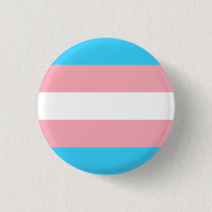 trans flag 1 inch round button