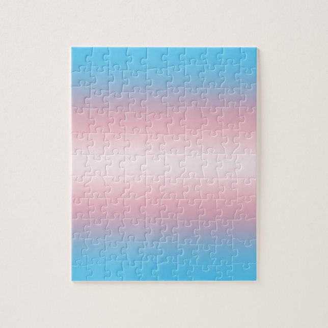 Trans Flag Jigsaw Puzzle (Vertical)