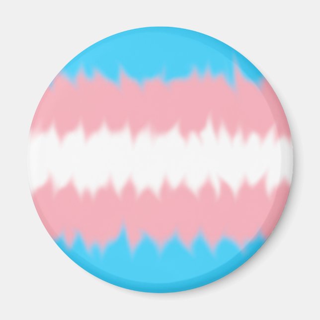 Trans Flag Magnet (Front)