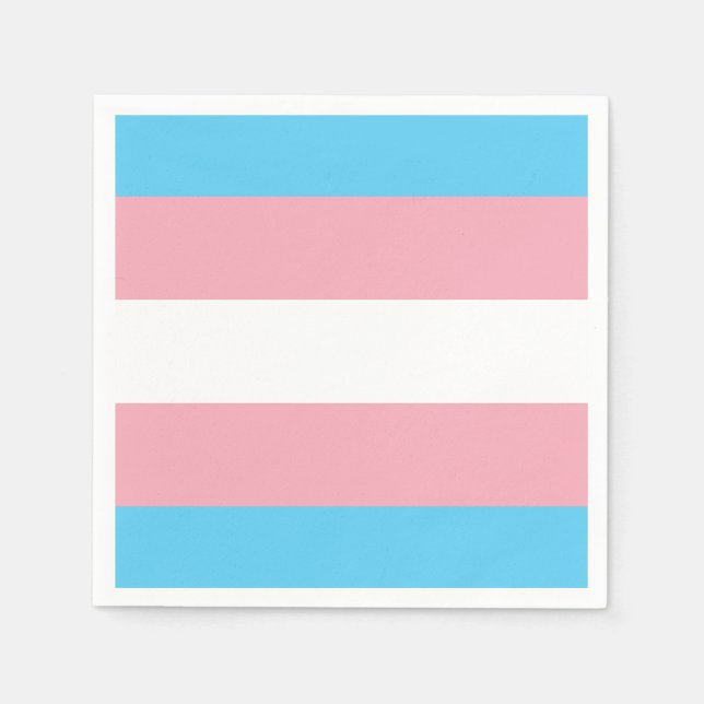 Trans Flag Napkin (Front)