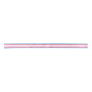 Trans flag satin ribbon