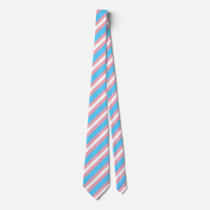 Trans Flag Stripes Tie