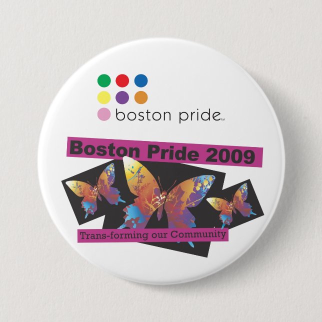 Trans-form Large 3 Inch Round Button (Front)