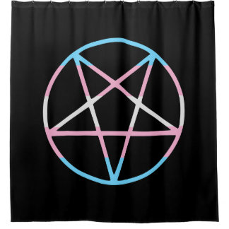 trans gay pride flag pentagram transgender