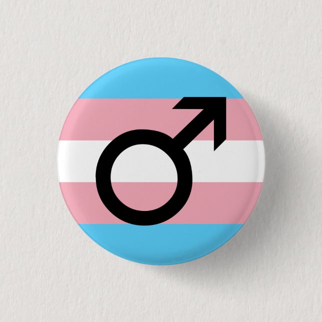 Trans Guy Pride 1 Inch Round Button (Front)