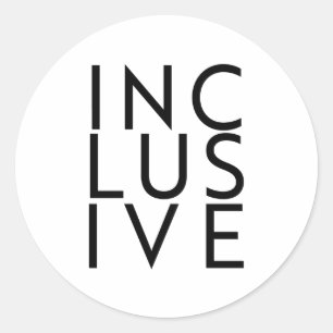 Trans Inclusive Classic Round Sticker