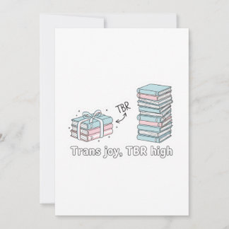 Trans Joy, TBR High – LGBTQ Reading Pride  Invitation