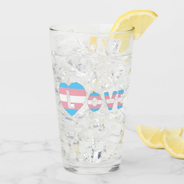 Trans LOVE Glass (Back Ice)