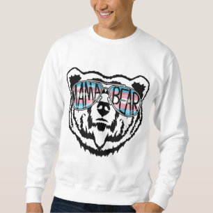 Trans Mama Bear Proud Mom Ally Transgender Rainbow Sweatshirt