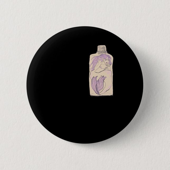 Trans Merman Lgbt  2 Inch Round Button (Front)