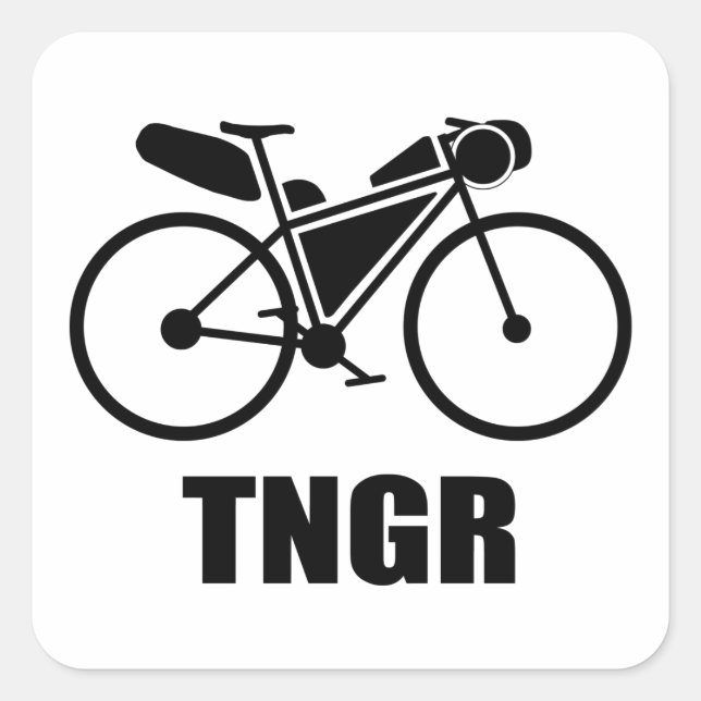Trans North Georgia Race Bikepacking Square Sticker (Front)