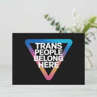 Trans People Belong Pride Gay Rights Respect Trans