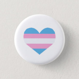 Trans Pride Badge 1 Inch Round Button