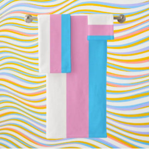 Trans Pride Bath Elegance Towel Set