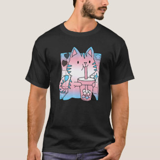 Trans Pride Cat  Cat Mom Lgbt Gay Lgbtq Pride Mont T-Shirt