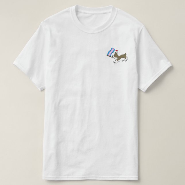 Trans Pride Corgi Tee (Design Front)