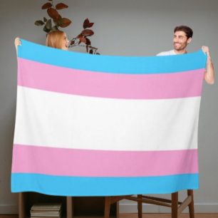 Trans Pride Cozy Fleece Blanket