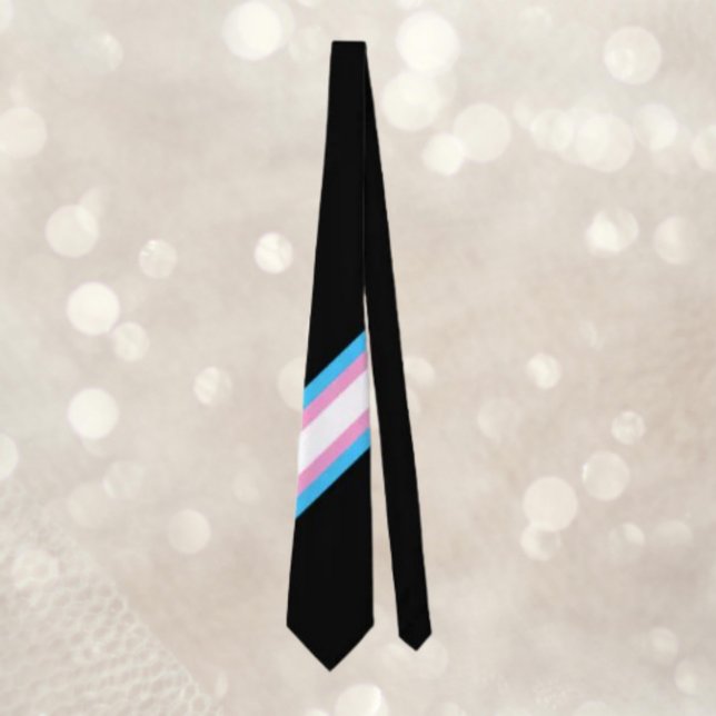 Trans Pride Diagonal Tie: Striking with Pride Tie (Creator Uploaded)