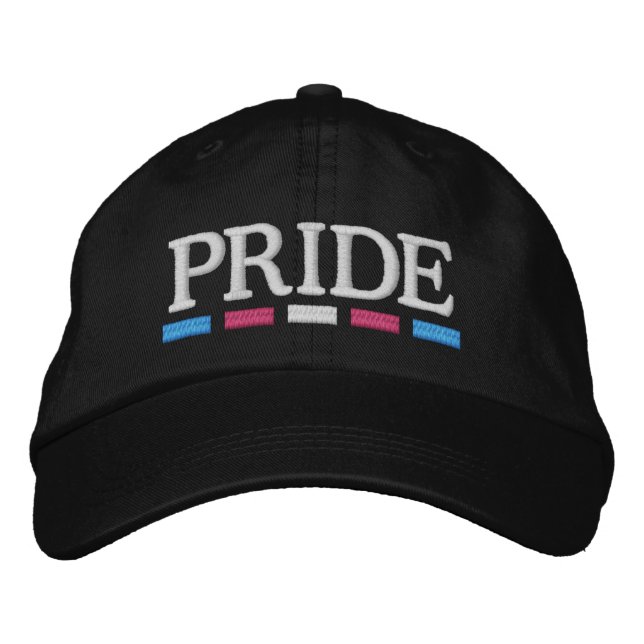 Trans Pride Embroidered Hat (Front)