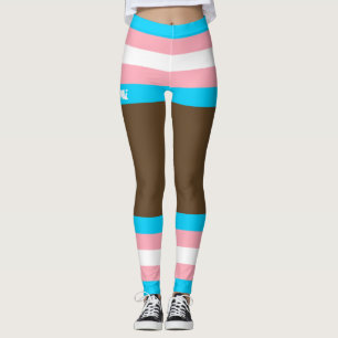 Trans Pride Faux Shorts & Legs  Leggings