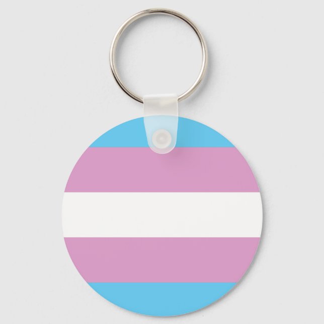 Trans Pride Flag - (2) Keychain (Front)