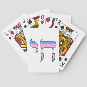 Trans Pride Flag Chai Playing Cards