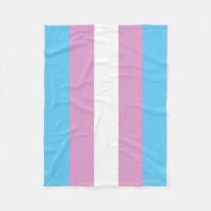 Trans Pride Flag Fleece Blanket