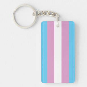 Trans Pride Flag Keychain