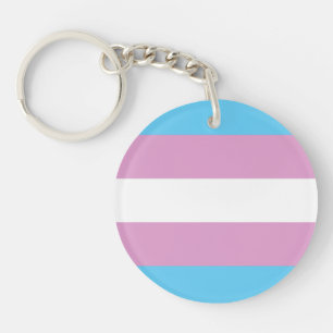 Trans Pride Flag Keychain