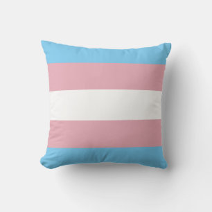Trans Pride Flag Throw Pillow