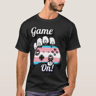 Trans Pride Game On Tiger Paw Controller Shirt 26