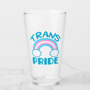 Trans Pride Glass