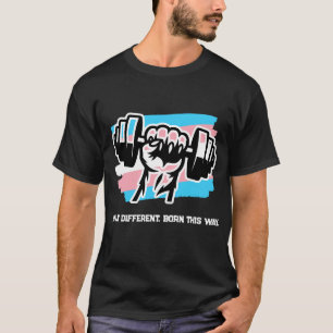 Trans Pride Gym Shirt — Fist Dumbbell 2026 Tee