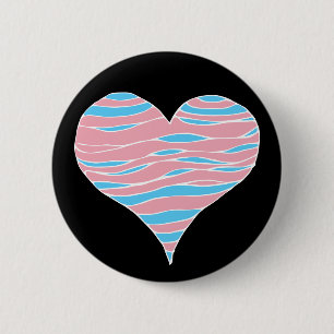 Trans Pride Heart 2 Inch Round Button