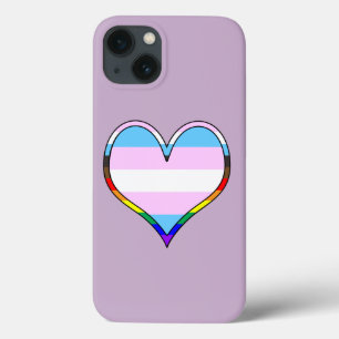 Trans Pride Heart Case-Mate iPhone Case