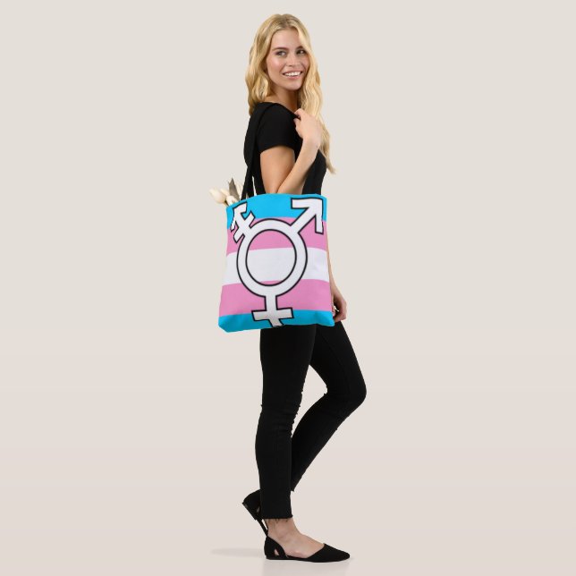 TRANS PRIDE LGBTQ  TOTE BAG (On Model)
