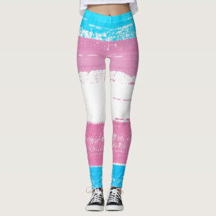 Trans Pride Paint Leggings