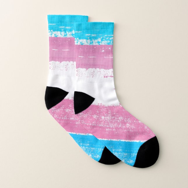 Trans Pride Paint Socks (Pair)