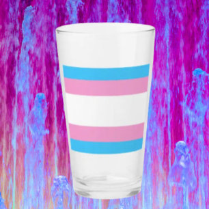 Trans Pride Pint Glass: Sip with Pride Glass