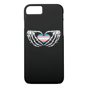 Trans Pride Skeleton Halloween Transgender Goth He Case-Mate iPhone Case