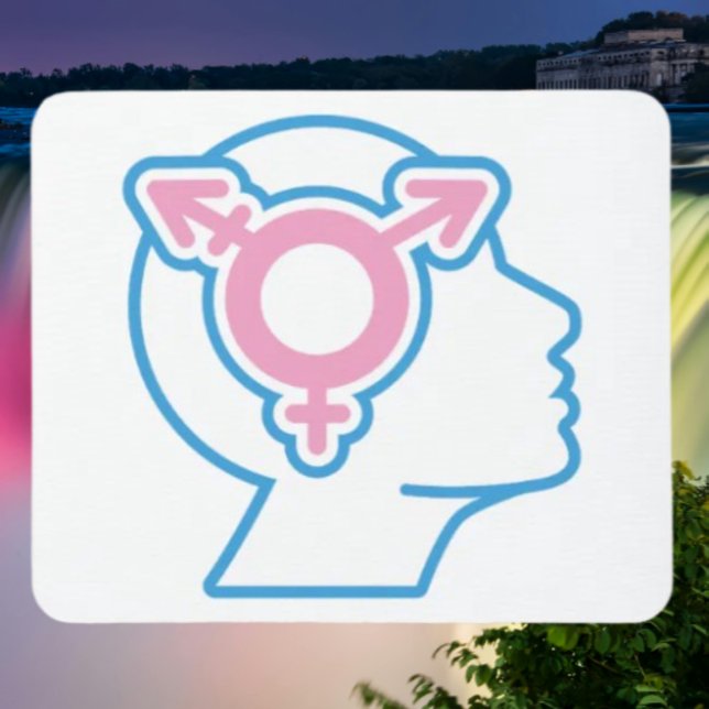 Trans Pride Symbol Mouse Pad (Creator Uploaded)