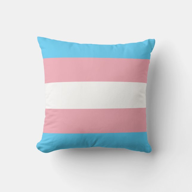 Trans pride throw pillow (Front)